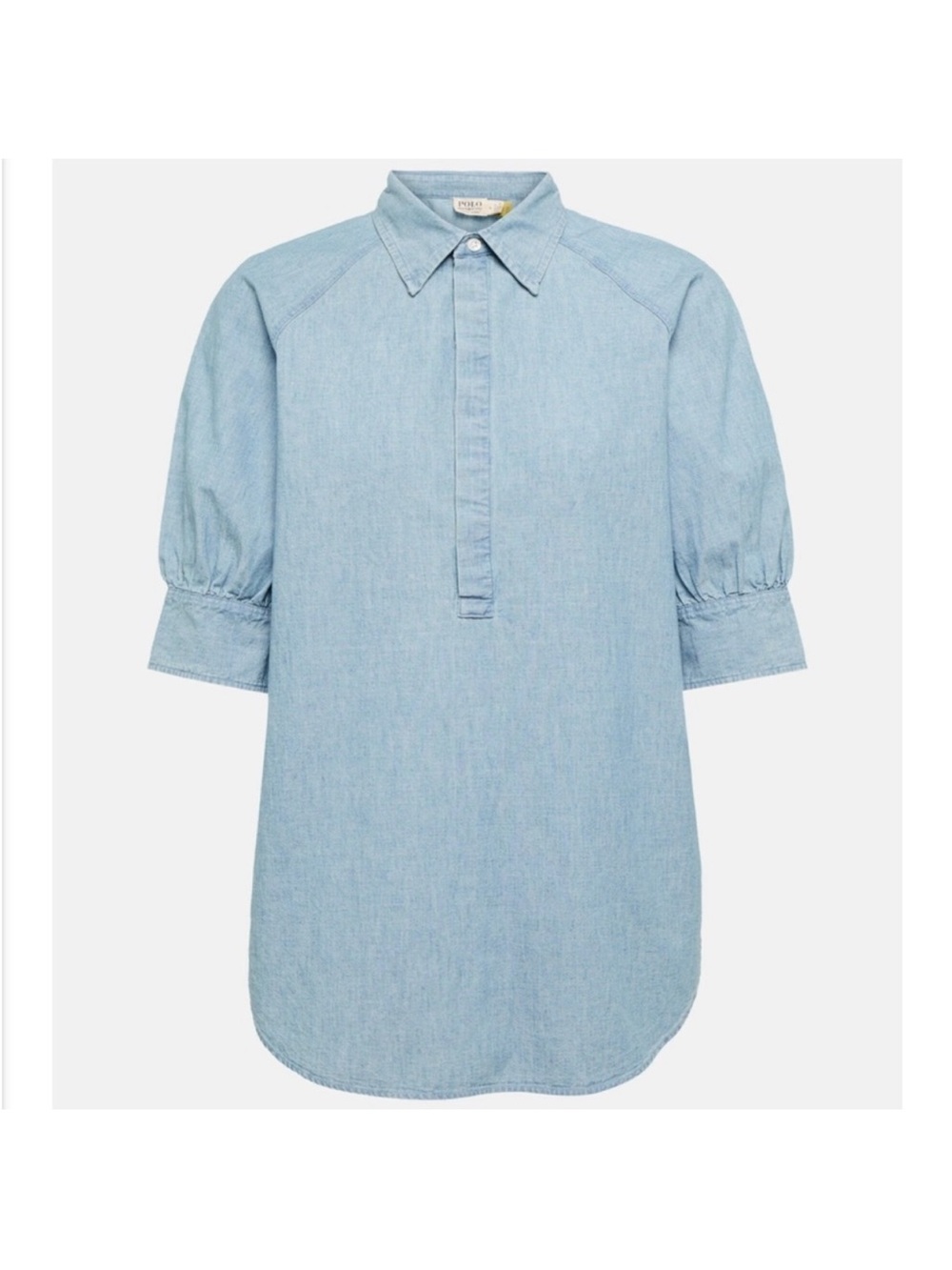 Polo by Ralph Lauren Light Blue Denim Short-Sleeve Shirt